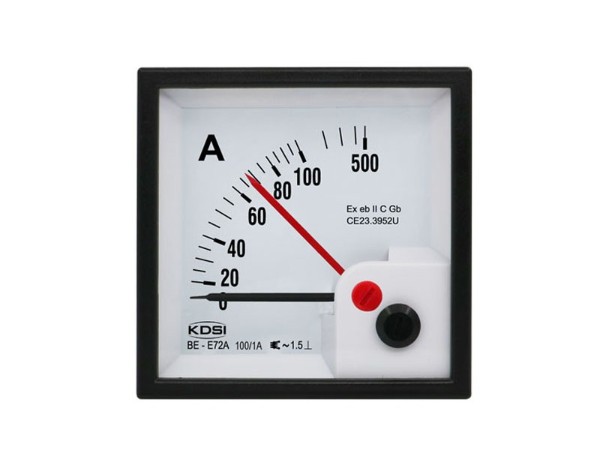 KDSI防爆电表BE-E72A AC100/1A 5倍过载 双指针电流测量仪表