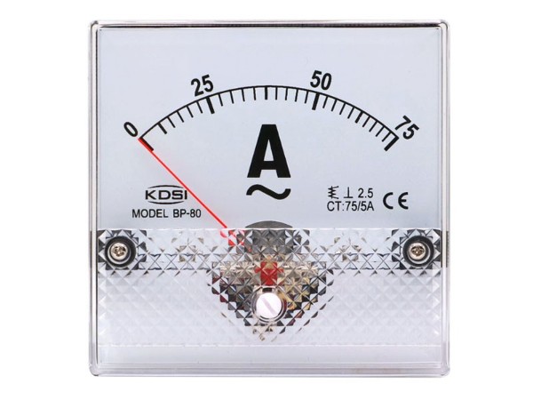 KDSI圆形开孔指针表BP-80 AC75/5A 机械设备电流测量仪表 厂家供应