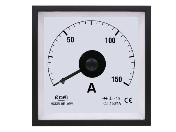 KDSI指针式交流电流表BE-96W AC150/1A 船用表 240度广角电表