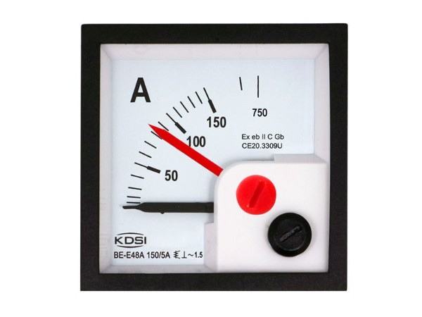 供应 防爆电表BE-E48A AC150/5A 5倍双指针电流表 CE认证电表