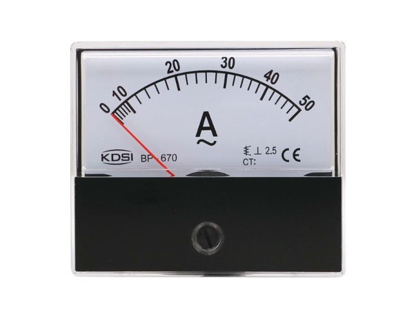 KDSI机械式指针电表BP-670 AC50A  机械设备电流测量仪表 带CE认证电表