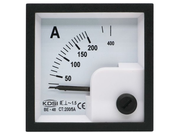 KDSI配电柜用表BE-48 AC200/5A 指针式交流电流表 接互感器使用电表