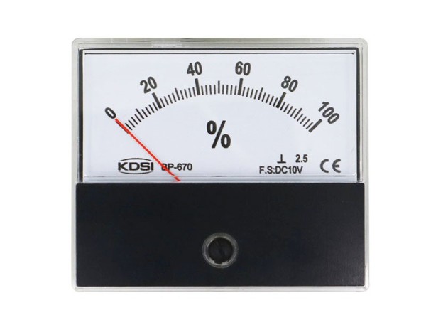KDSI圆形开孔面板表BP-670 DC10V100% 指针式百分比负载表 厂家直销