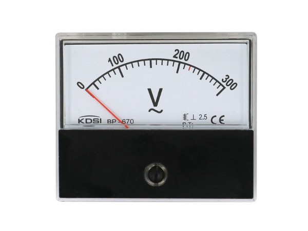 KDSI机械设备仪表BP-670 AC300V  指针式交流电压表 带CE认证电表
