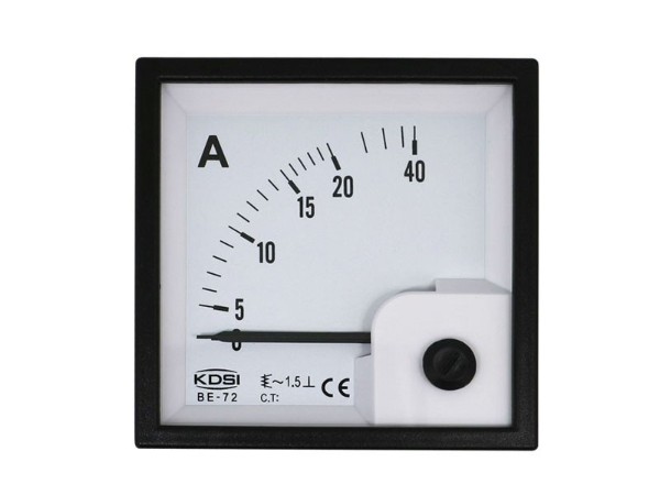 KDSI指针交流电流表BE-72 AC20A 方形开孔电柜设备用表 带CE认证