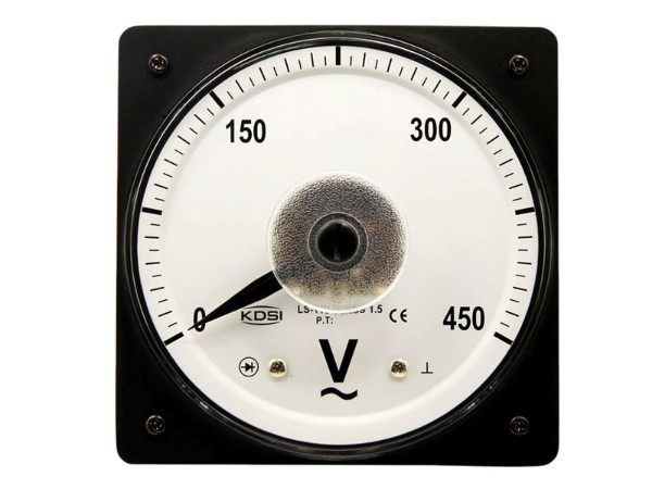 KDSI指针式圆形开孔电表LS-110 AC450V 电压测量仪表 CE认证电表 厂家供应
