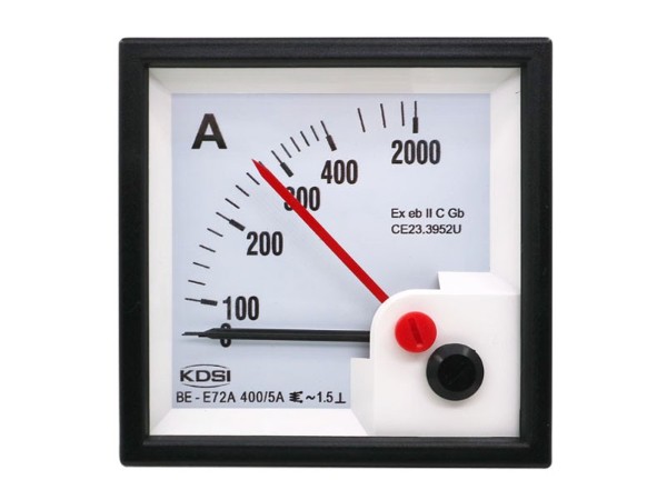 KDSI防爆双指针电流表BE-E72A AC400/5A 5倍过载 方形开孔电表 厂家直销