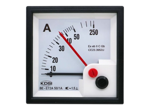 KDSI指针式防爆电表BE-E72A AC50/1A 5倍双针电流表 防爆电柜用表