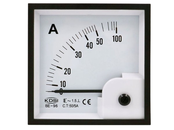 KDSI指针式方形电表BE-96 AC50/5A  交流电流表 带CE认证电表