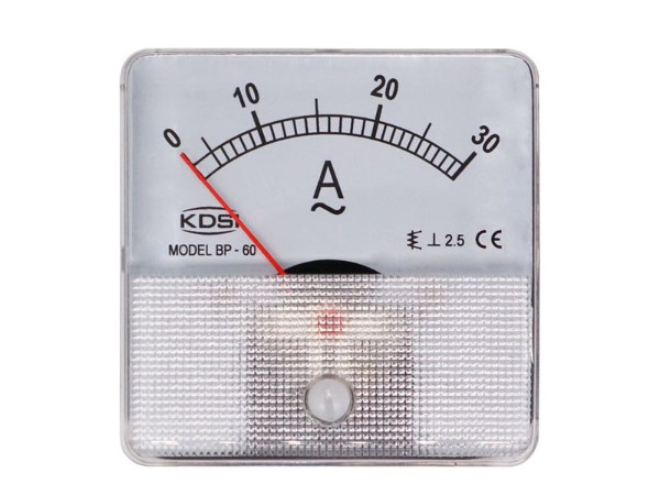 \供应 KDSI指针式交流电流表BP-60 AC30A 圆形开孔固定式安装电表