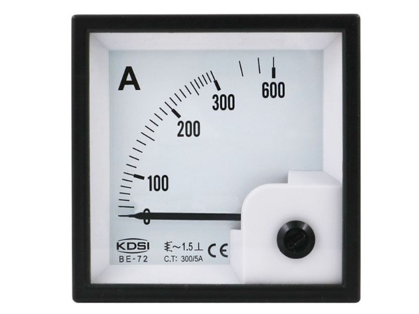 KDSI方形开孔指针表BE-72 AC300/5A  交流电流表 接互感器使用 厂家直销