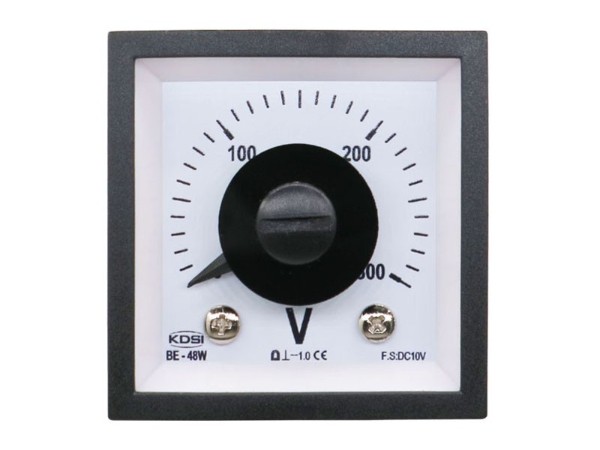 KDSI广角度指针式电表BE-48W DC10V300V 1级 直流电压表 CE认证电表 厂家供应