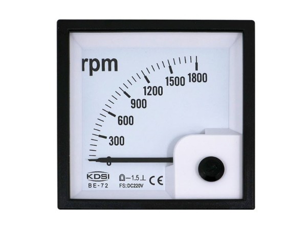 KDSI指针式转速表BE-72 DC220V1800rpm 配电柜用仪表 出口型电表