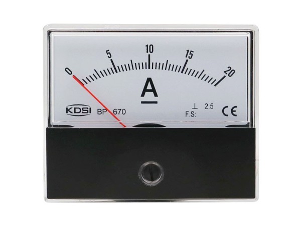 KDSI指针式液压机设备电表BP-670 DC20A 圆形开孔 直流电流表 厂家供应