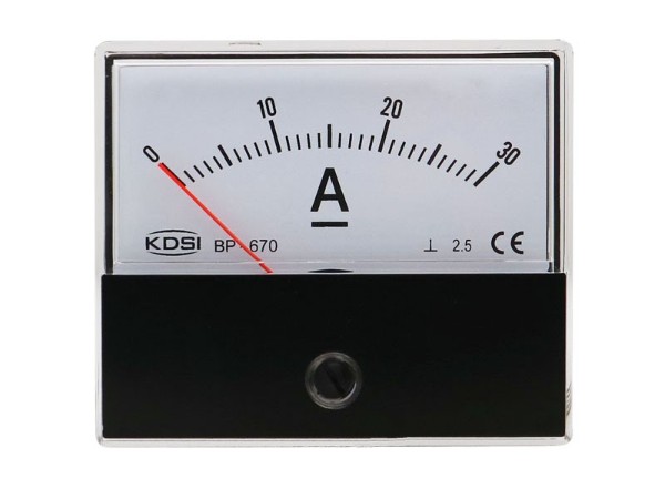 KDSI液压机设备指针表BP-670 DC30A 直流电流表 外形60*70mm厂家供应