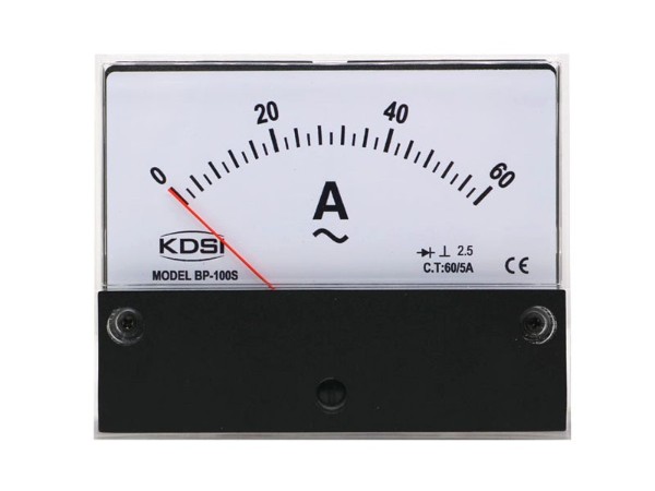 KDSI指针式电流表BP-100S AC60/5A交流电表  圆形开孔 厂家供应