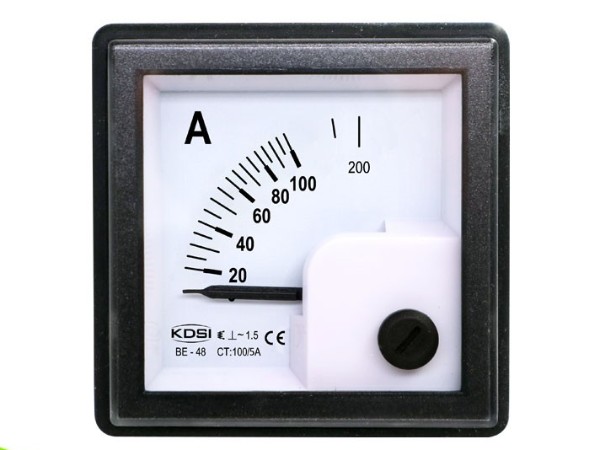 IP65防护等级电表BE-48 AC100/5A 交流指针电流表 CE认证电表_副本