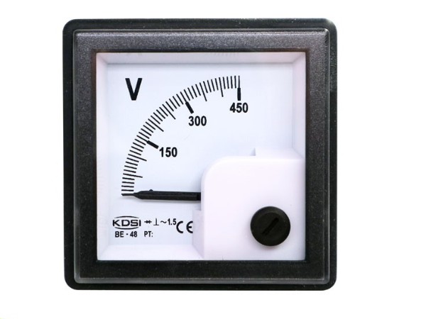 IP65防水防尘电表BE-48 AC450V 指针式配电柜用电压表