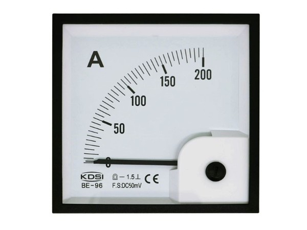 KDSI直流柜设备指针表BE-96 DC50mV200A 直流电流表 嵌入式安装电表