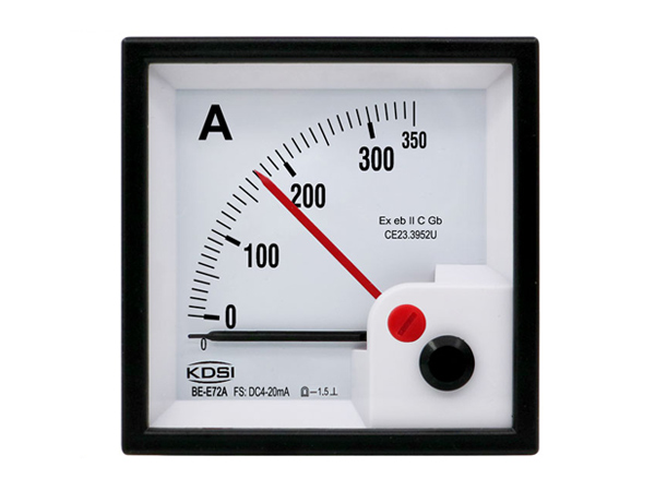 防爆电流表BE-E72A-DC4-20mA-350A双针