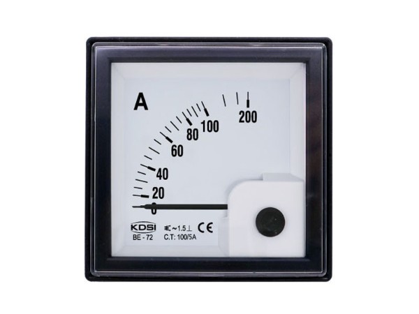 IP65防护指针式防水防尘电表BE-72 AC100/5A 配电柜用交流电流表 厂家直销