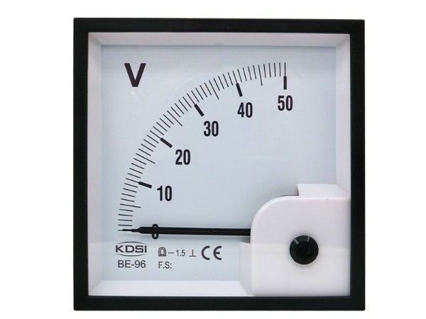 KDSI指针式方形电压表BE-96 DC50V 配电柜设备仪表 直流电压表 厂家直销