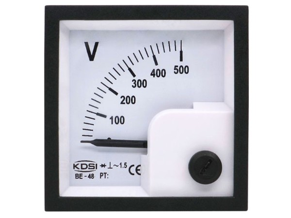KDSI配电柜指针式电表BE-48 AC500V 交流式电压表 CE认证电表 厂家供应