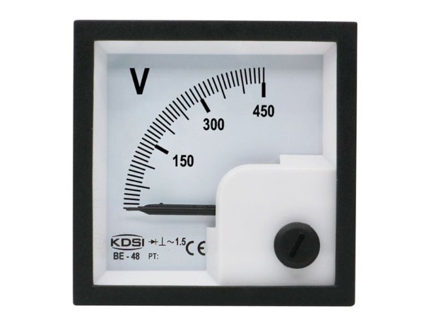 KDSI指针式交流电压表BE-48 AC450V 配电柜用表 CE认证电表