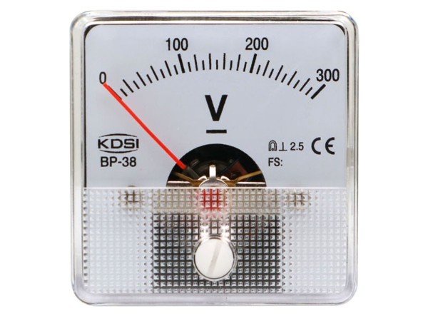 KDSI指针式机械设备电表BP-38 DC300V 直流电压测量表 小型电表头